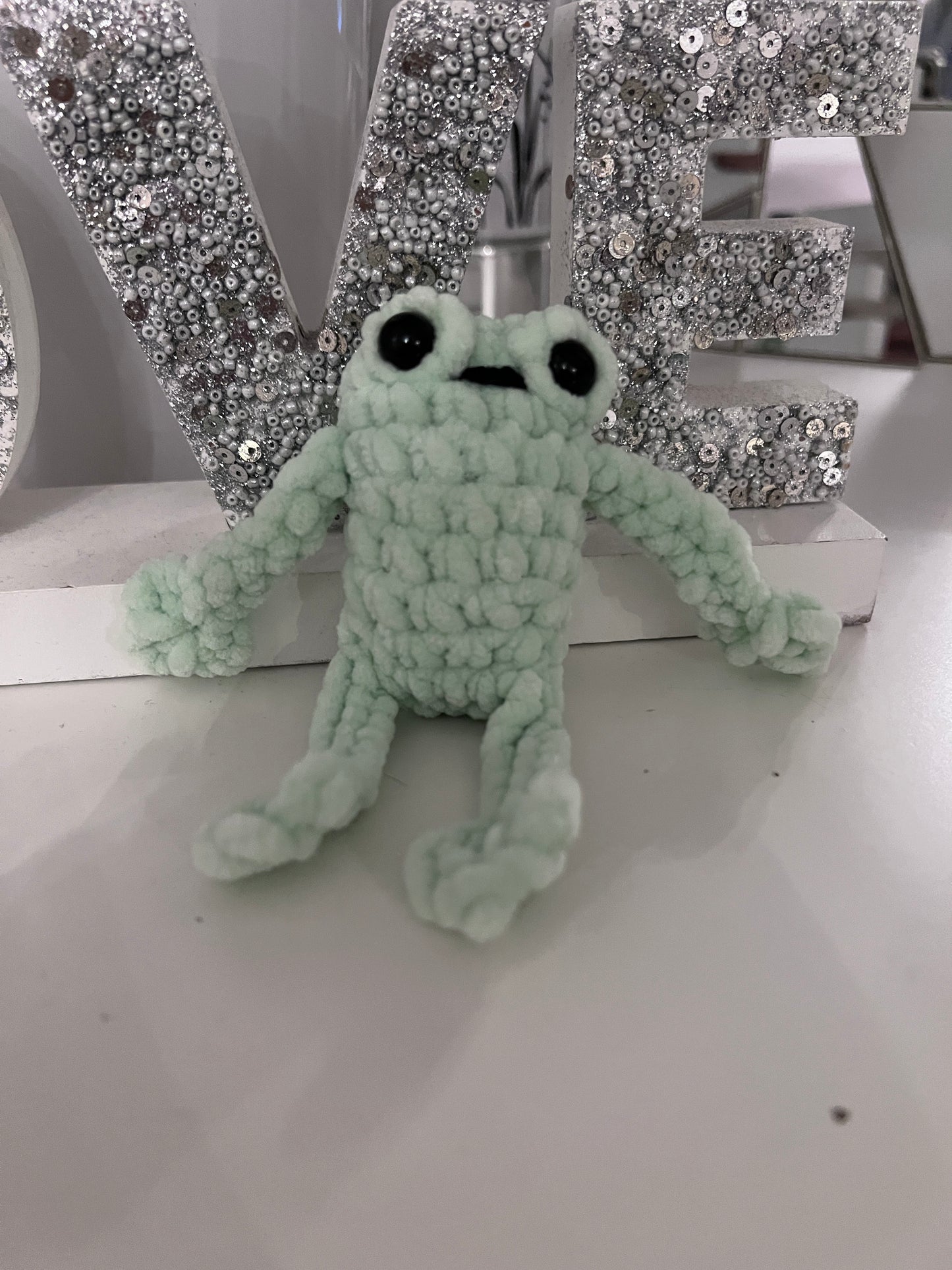 Crochet Leggy Froggy Plushie