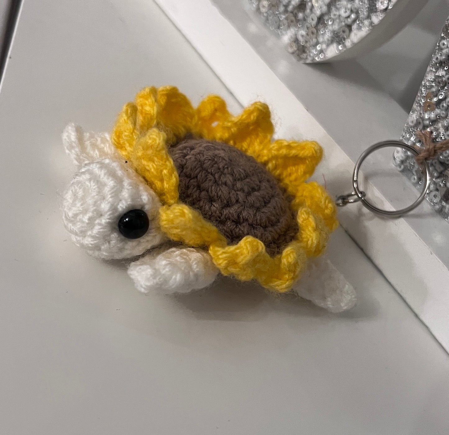Crochet Turtle Keychain