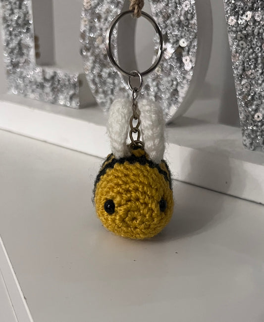 Crochet Bee Keychain