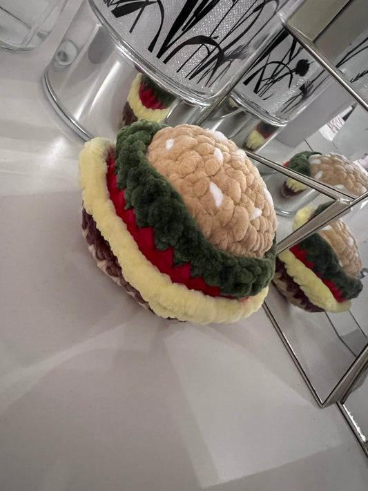 Crochet Burger Plushie