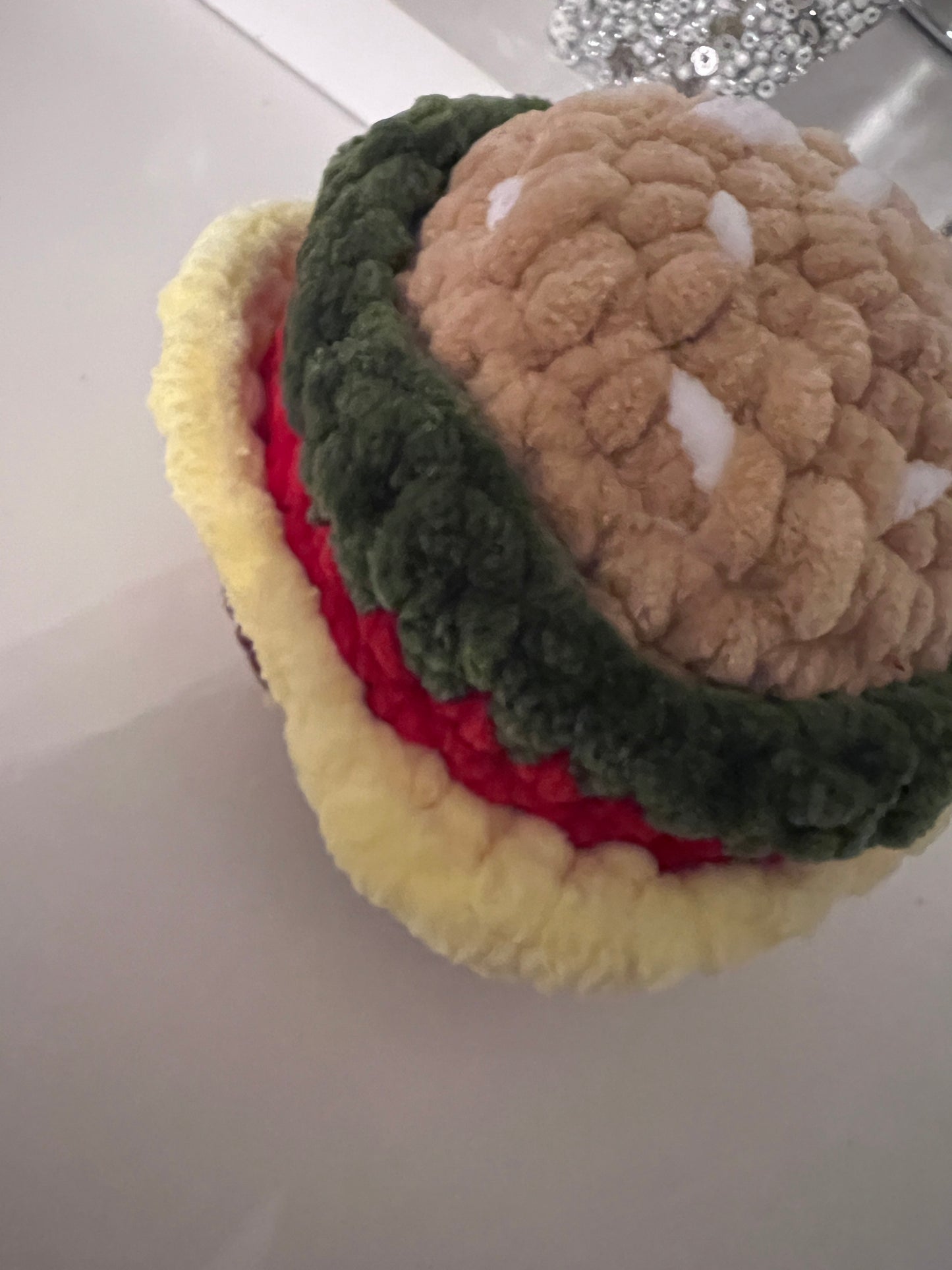 Crochet Burger Plushie
