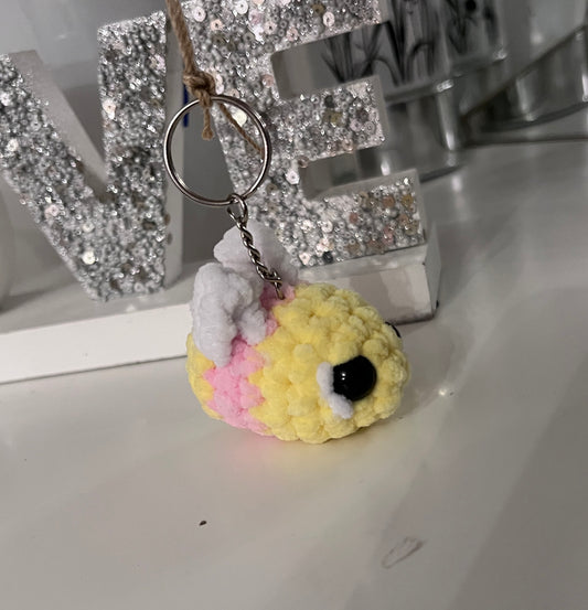 Crochet Bee Keychain