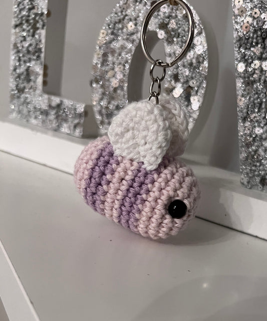 Crochet Bee Keychain