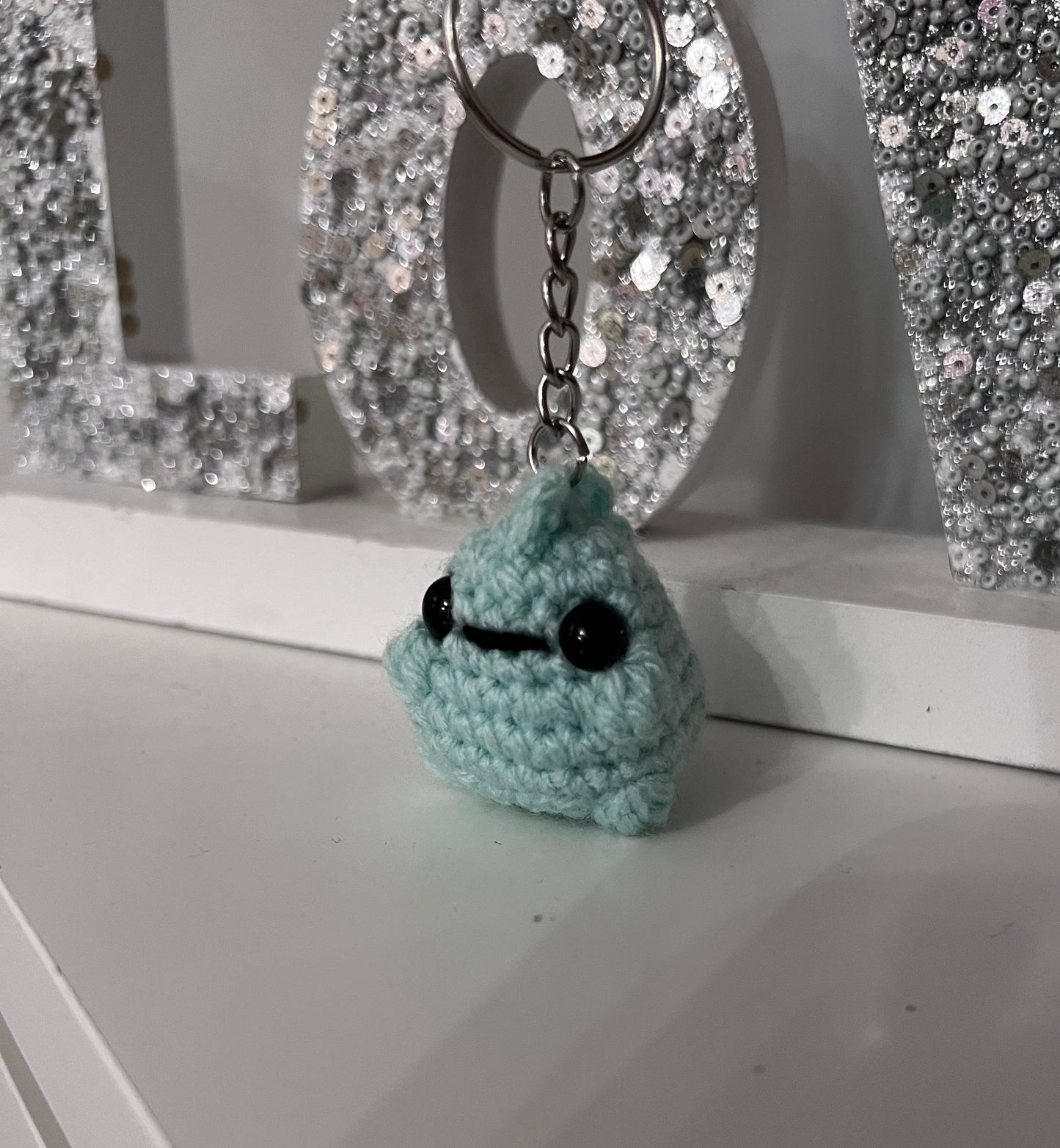 Crochet Dino Keychain
