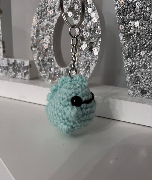 Crochet Dino Keychain