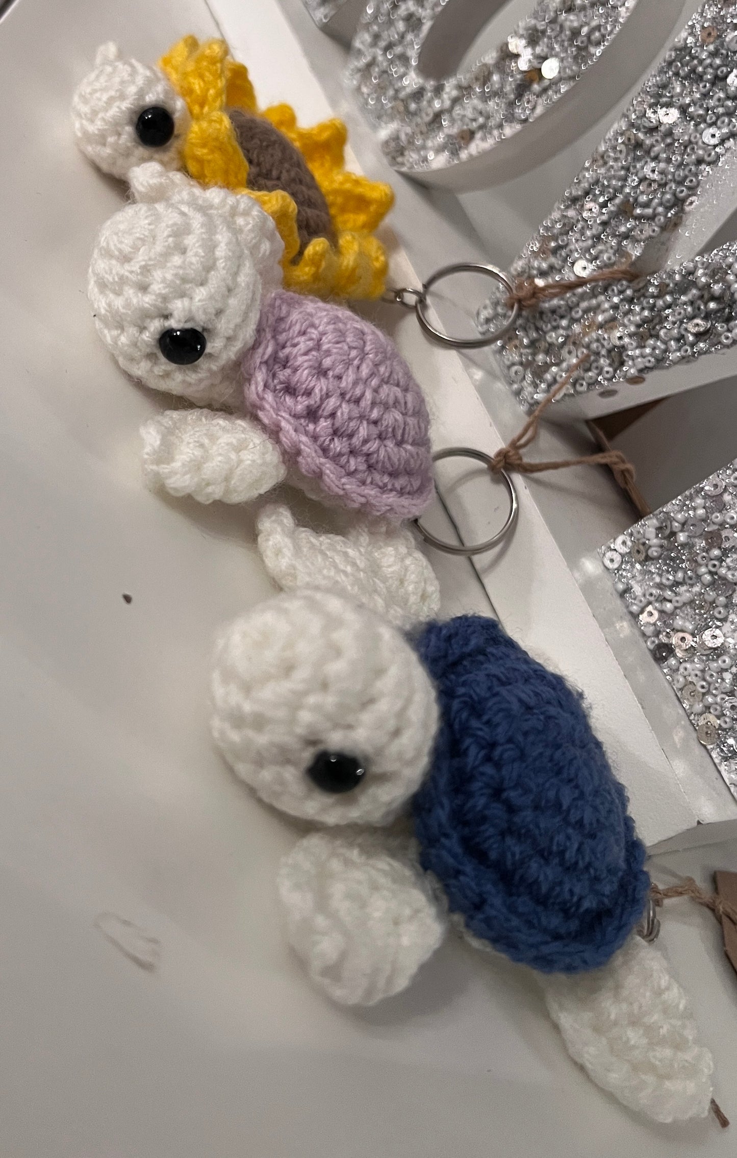 Crochet Turtle Keychain