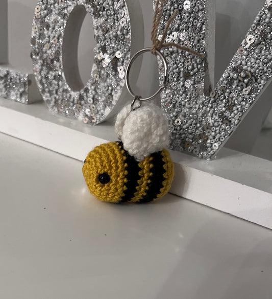 Crochet Bee Keychain