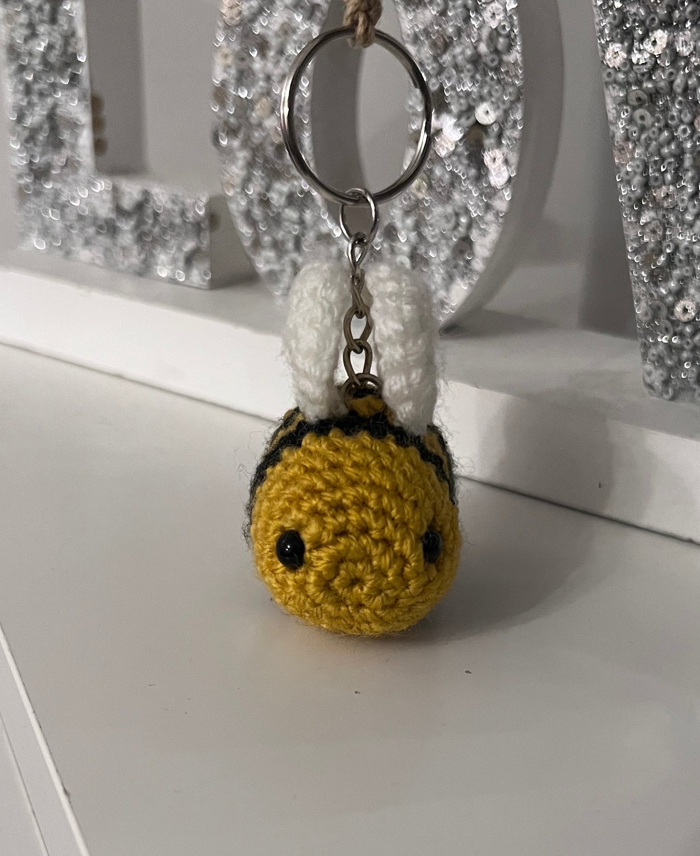 Crochet Bee Keychain